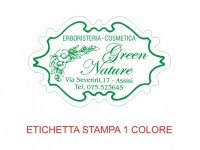 Etichette adesive per erboristerie, cosmetica, cosmesi (mm 48X31)  (cod.22M )